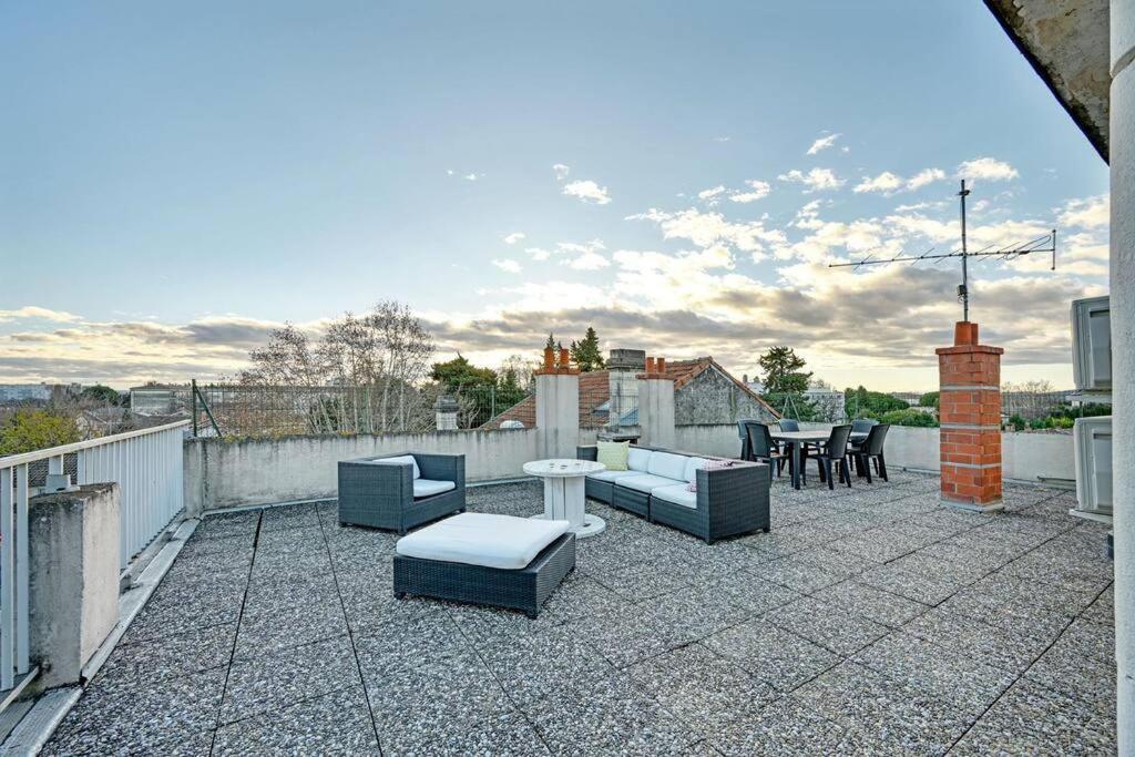 The Rooftop - Ac Clim - Wi-Fi - Parking Gratuit Dans La Rue Aviñón Exterior foto