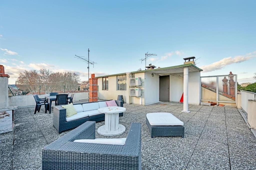 The Rooftop - Ac Clim - Wi-Fi - Parking Gratuit Dans La Rue Aviñón Exterior foto